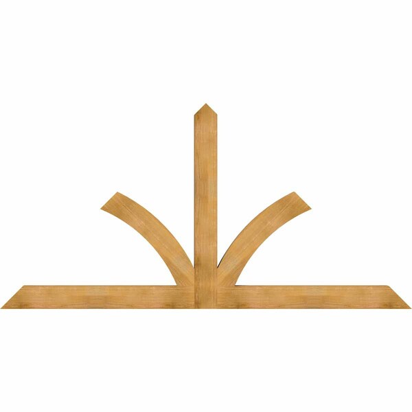 Ekena Millwork Richland Rough Sawn Timber Gable Bracket, Western Red Cedar, 108"W x 54"H x 4"D x 6"F, 12/12 Pitch GBW108X54X0406RIC00RWR - main
